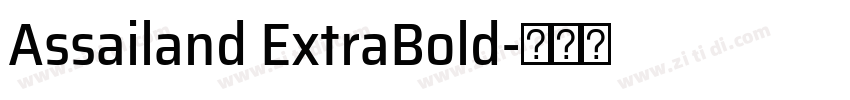 Assailand ExtraBold字体转换